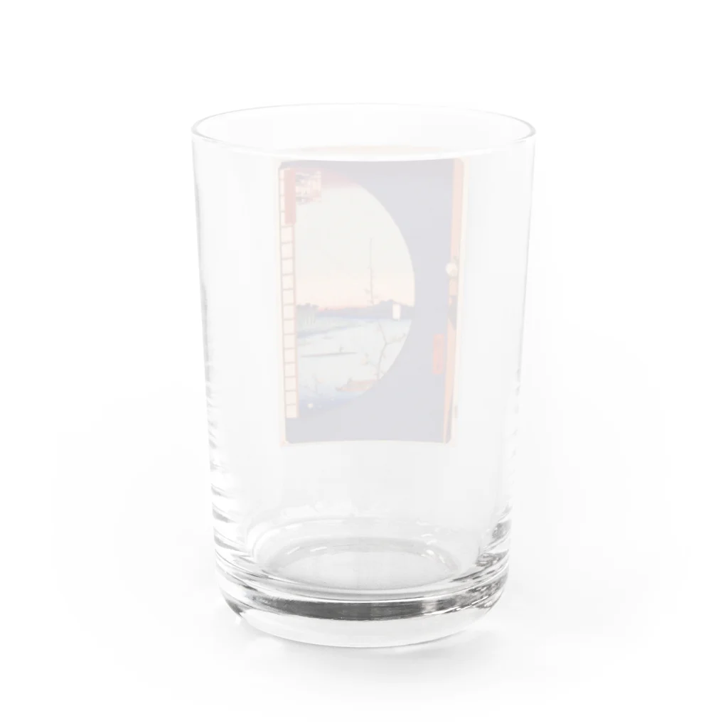 ゆるい美術品の名所江戸百景グッズ Water Glass :back