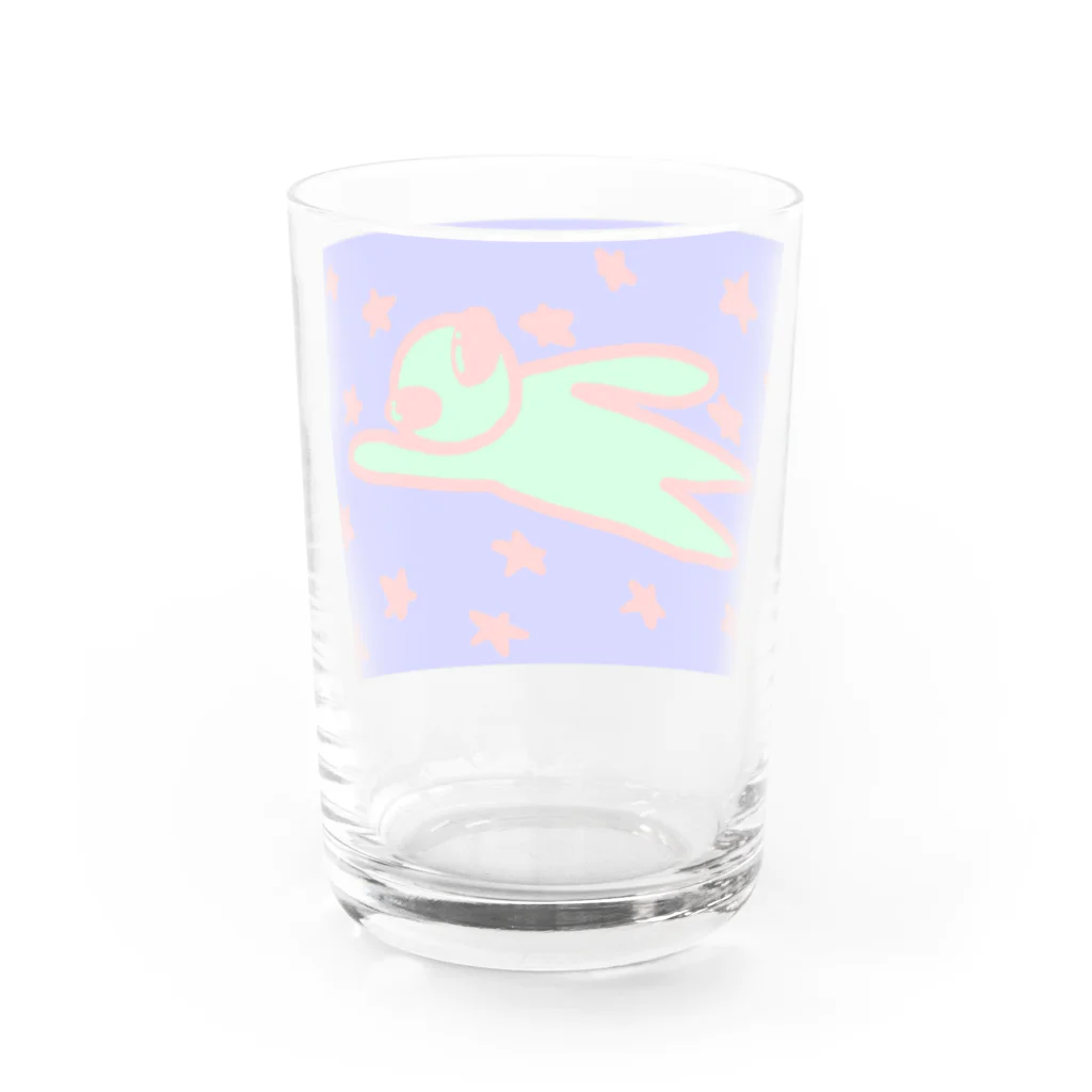 ヒル飼いのこでぶの宇宙人、空を飛ぶ Water Glass :back