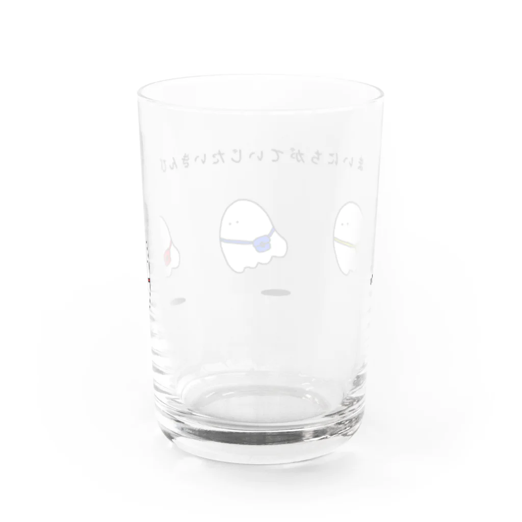 selfishのはたらきすぎを くいとめる おばけたち Water Glass :back