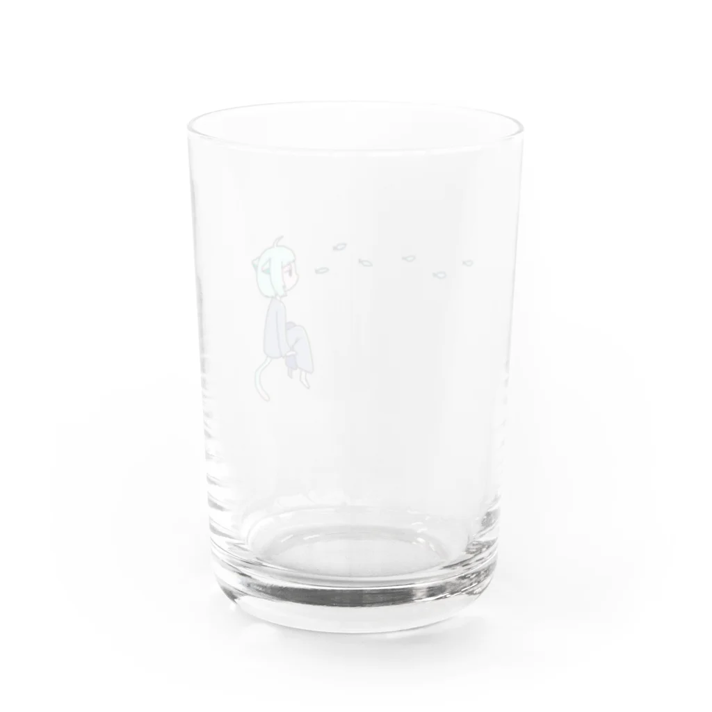 ねこた🐈‍⬛のさかなとねこ Water Glass :back