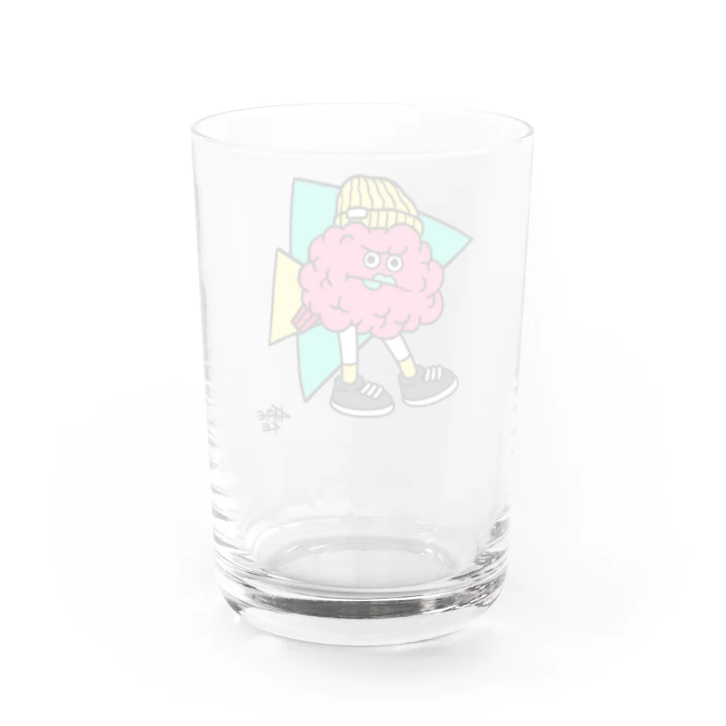 KAMENOCO SHOPのレトロポップ 脳のすけ Water Glass :back