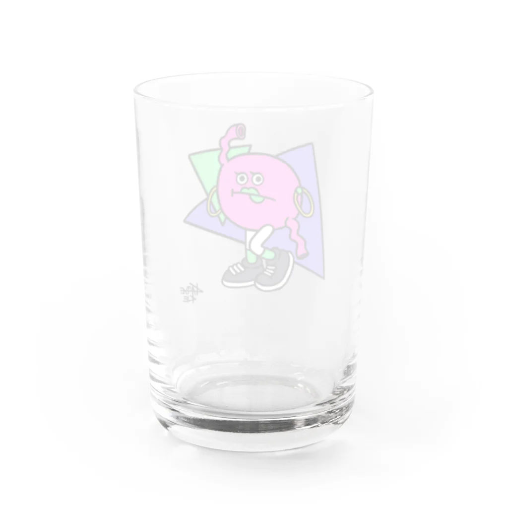 KAMENOCO SHOPのレトロポップ 胃のすけ Water Glass :back