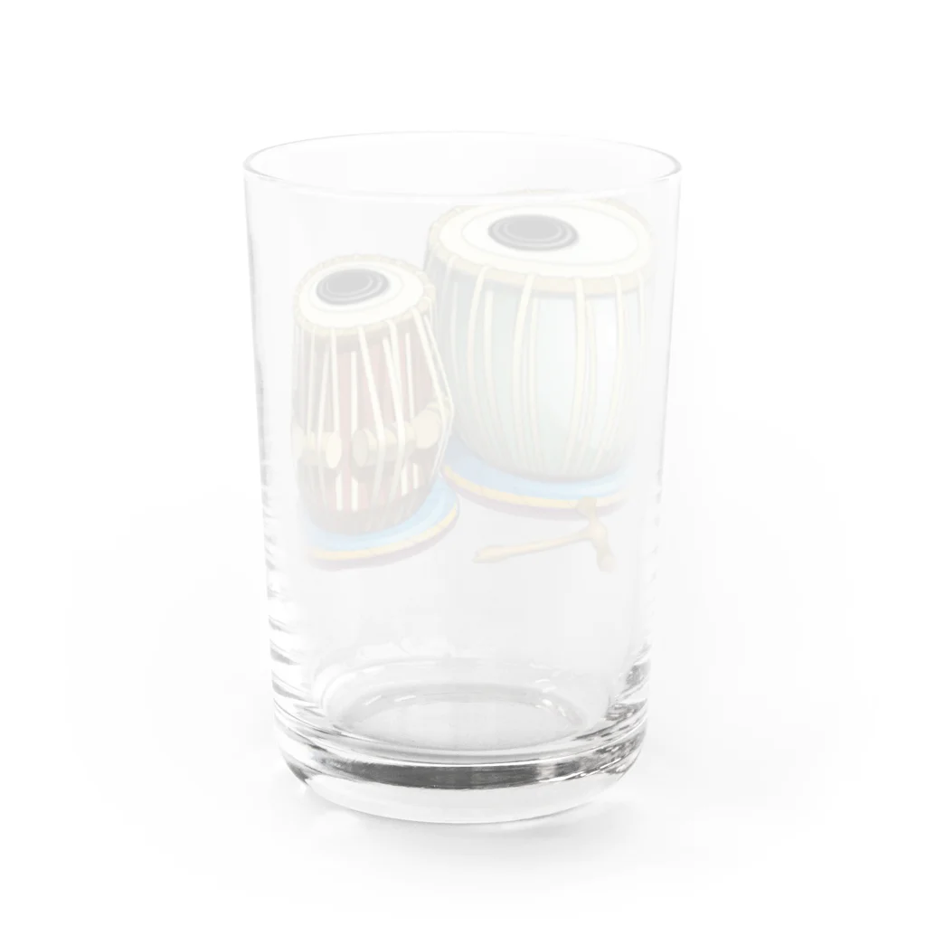 yamame1000ninのタブラとハトリ Water Glass :back