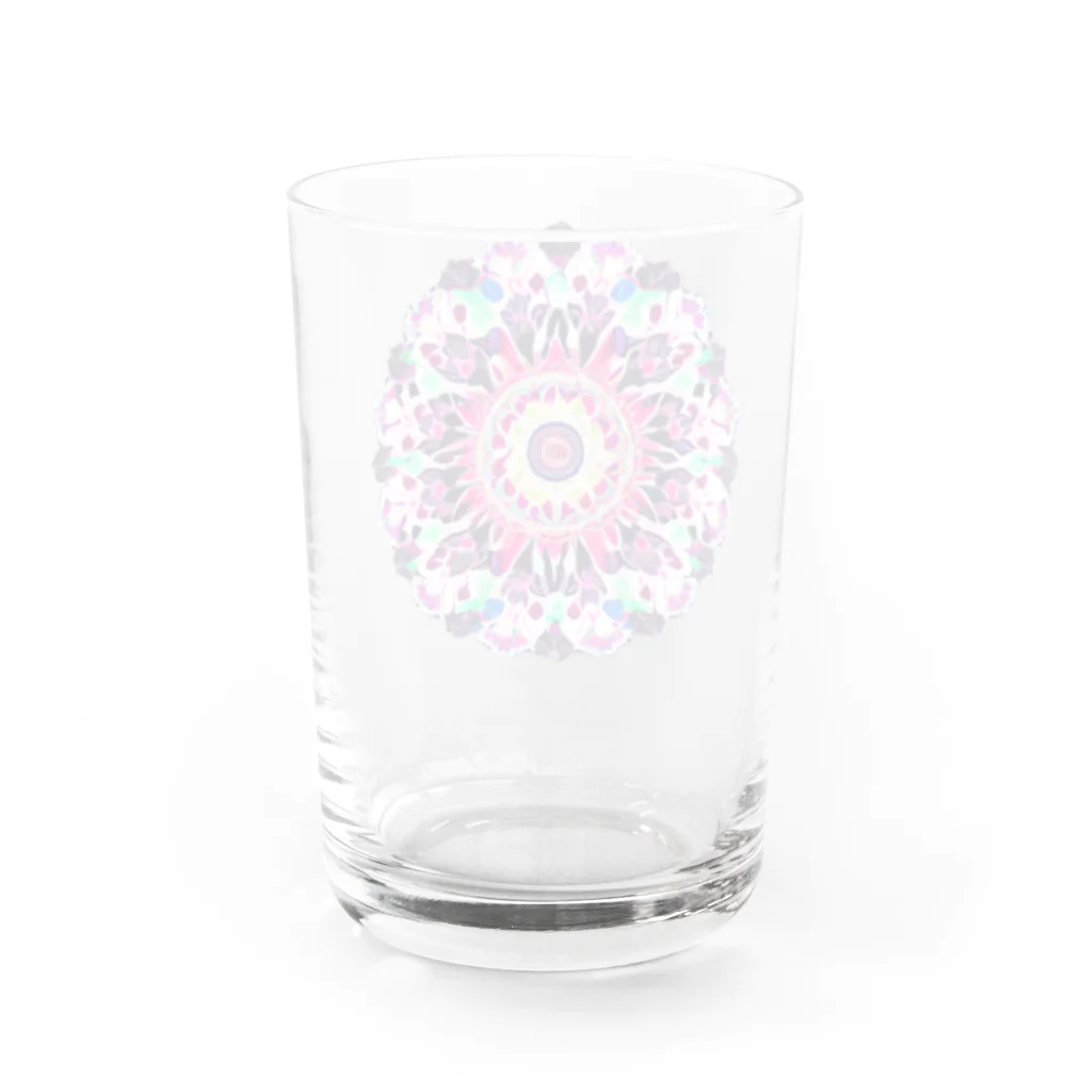 Lala-natural-accessoryのMandala Flower Water Glass :back