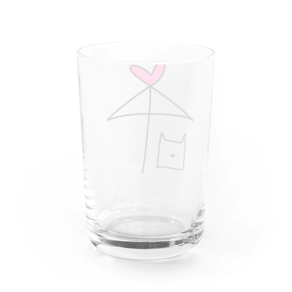 handmade asyouareの空いてますよ Water Glass :back