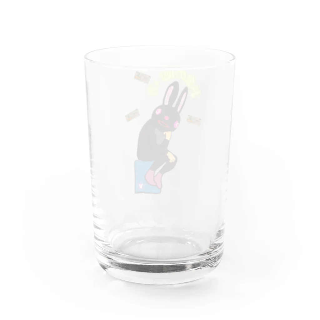 ZATUの考えるZABITT君 Water Glass :back