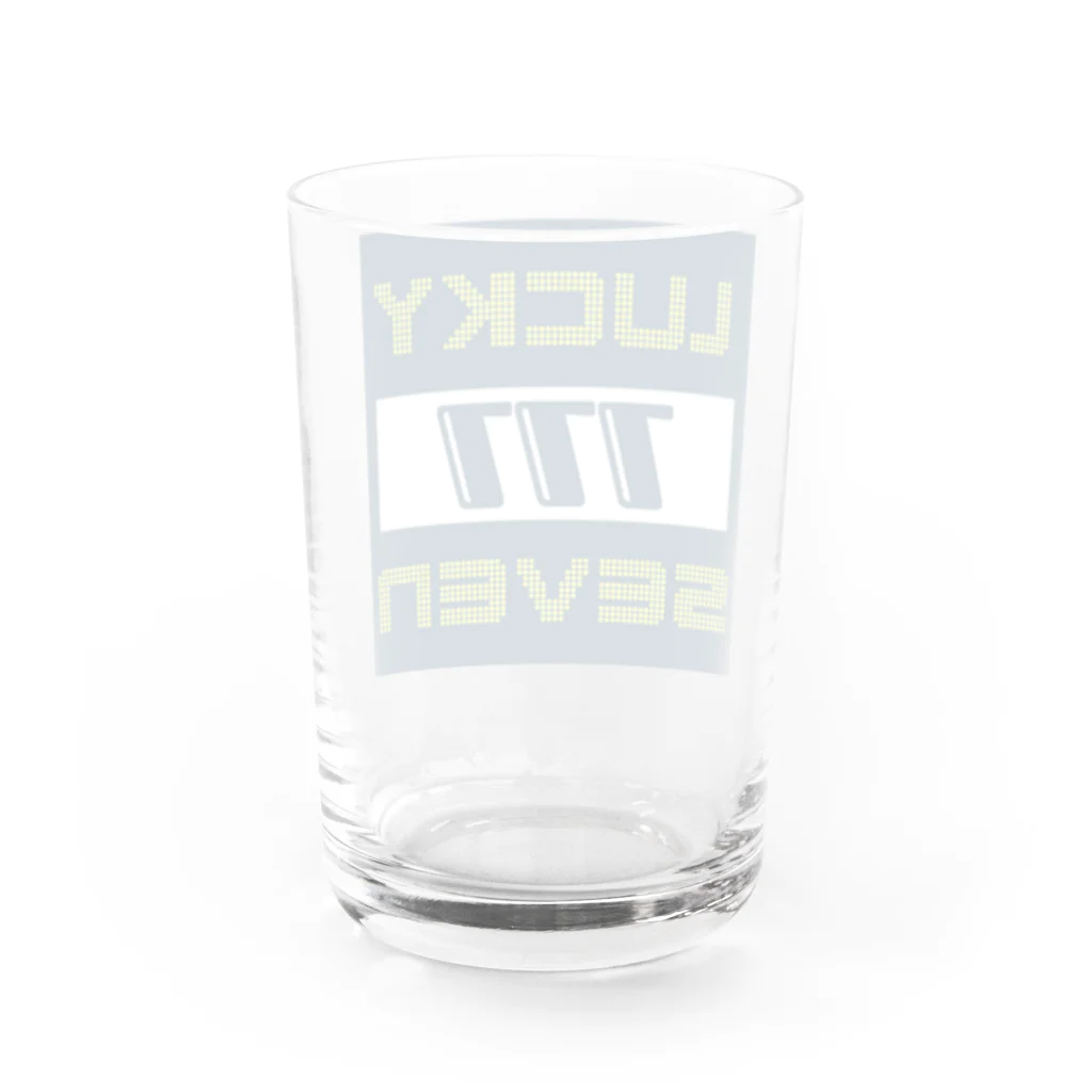 もちつもたれつのおみせのLUCKY SEVEN Water Glass :back