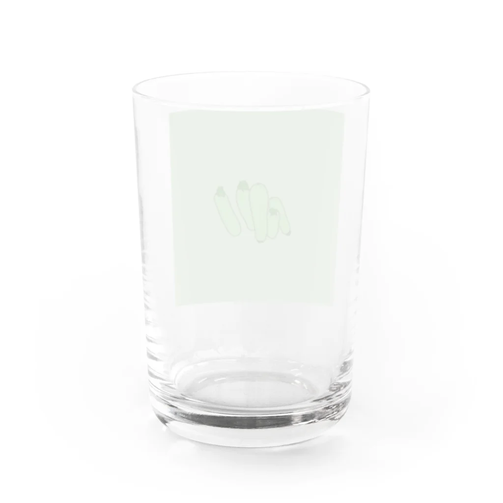 ＃中山ネコ部の君のハートをズッキーニ Water Glass :back