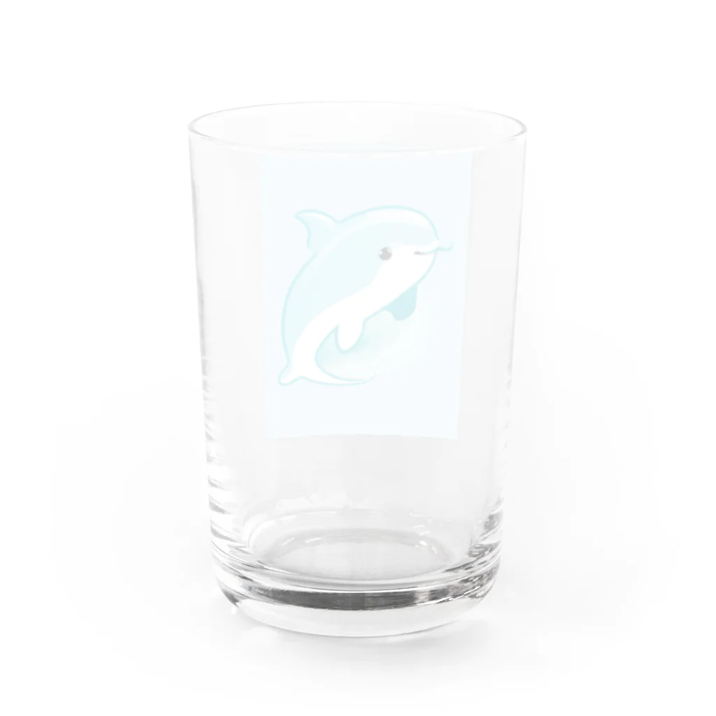 dolphineの癒しのハッピードルフィン　Healing Happy Dolphine Water Glass :back