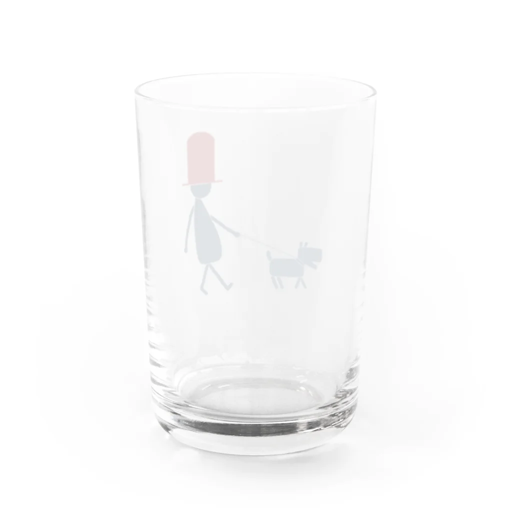 chikichickleの犬の散歩 Water Glass :back