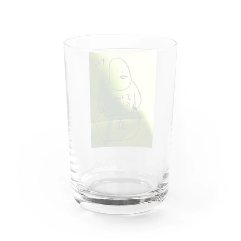 頭工場のアゴダーティー Water Glass :back