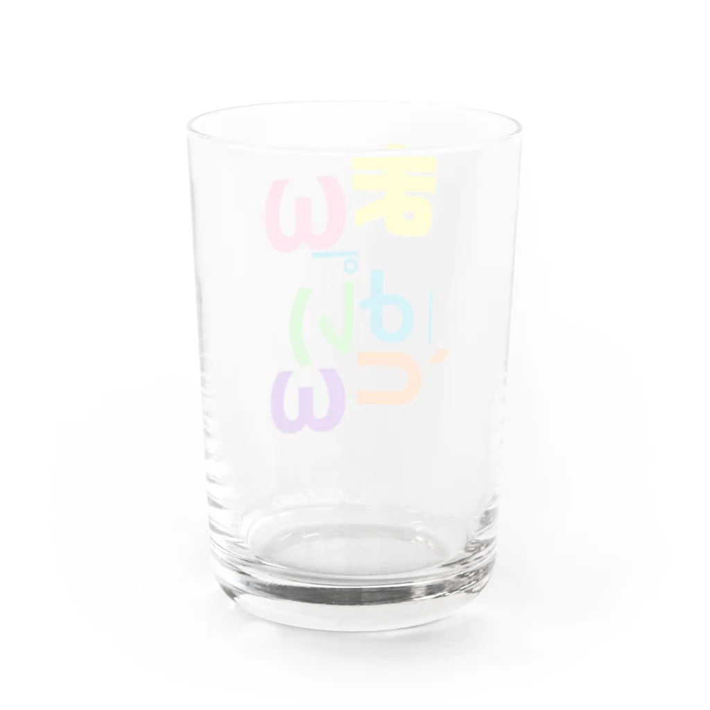 まんぱりとんのまんぱりとん Water Glass :back