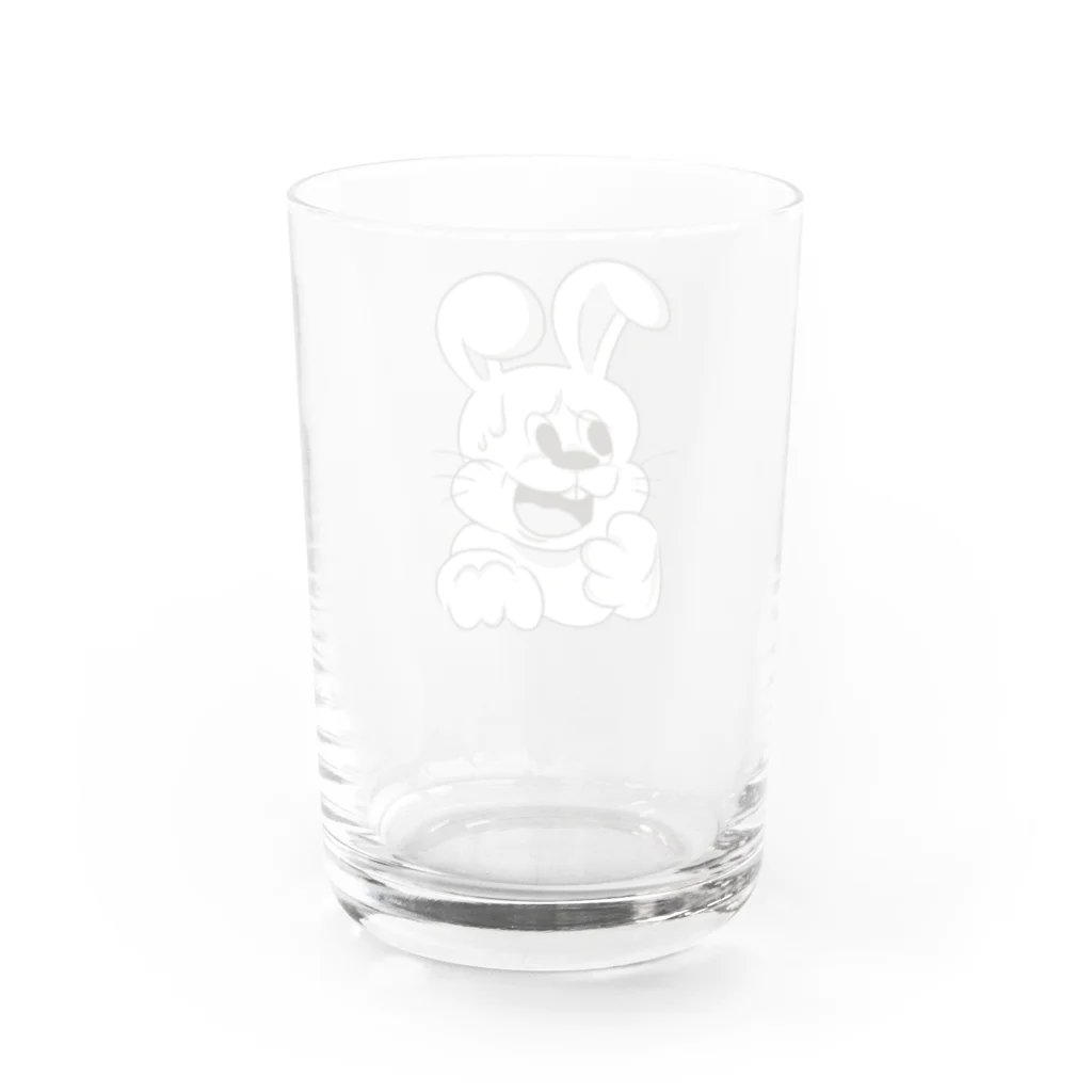 🤡 karin korin room 🎪のドン引きウサギちゃん Water Glass :back