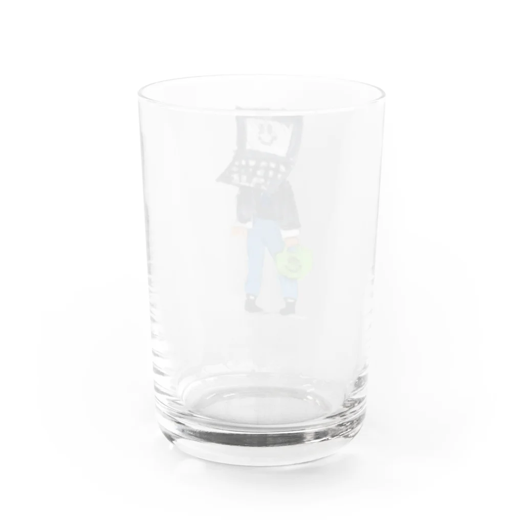 HAGE DLILLのパソコンくん Water Glass :back