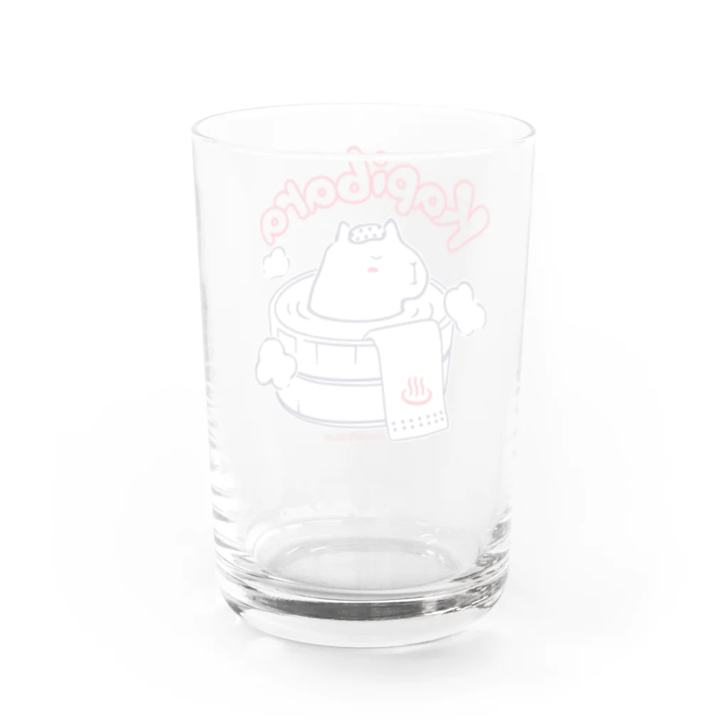 温泉グッズ@ブーさんとキリンの生活のカピバラ Water Glass :back