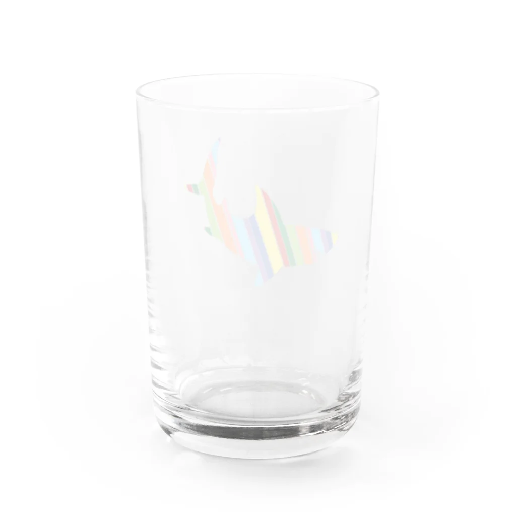 Ms shopのniji shark Water Glass :back