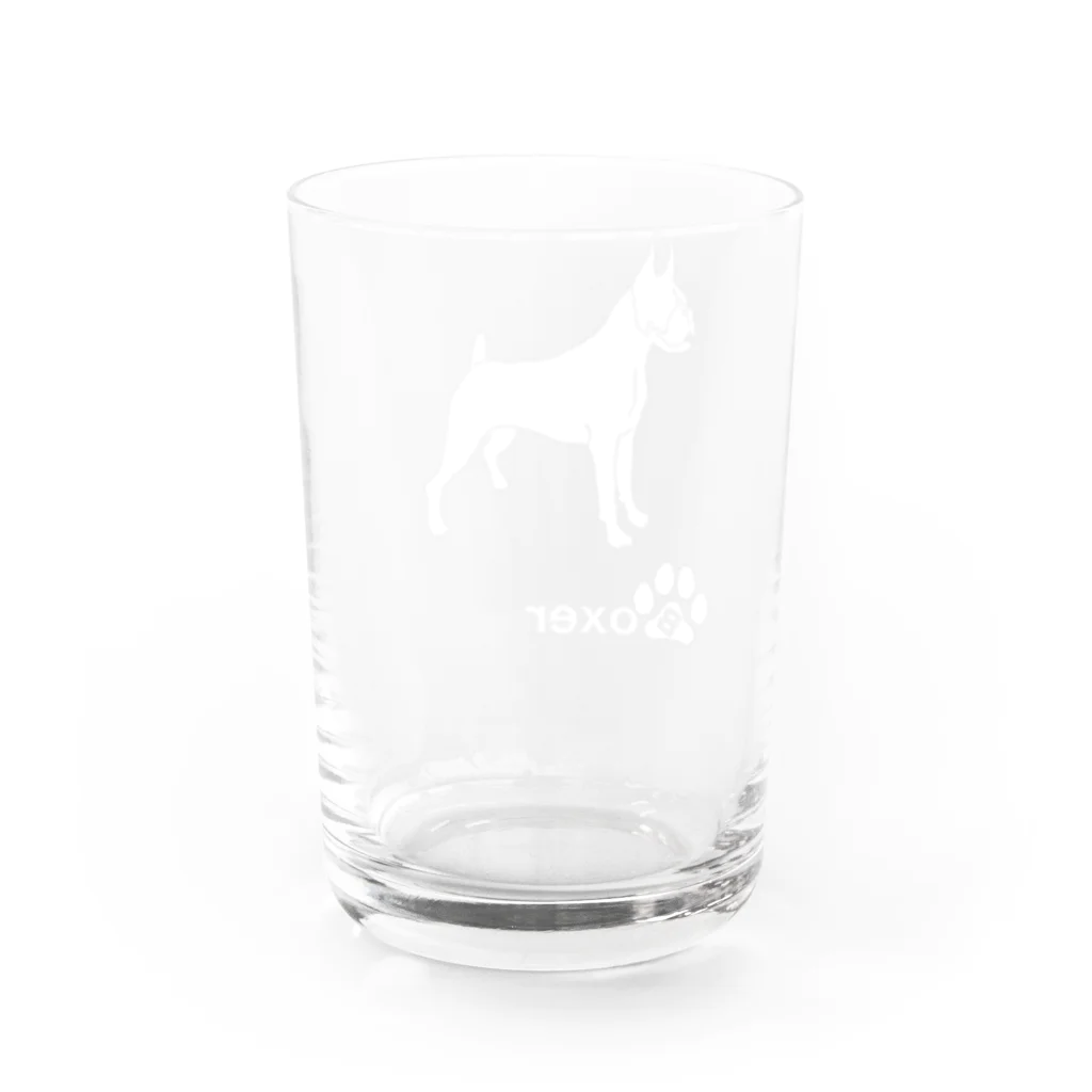 bow and arrow のボクサー Water Glass :back