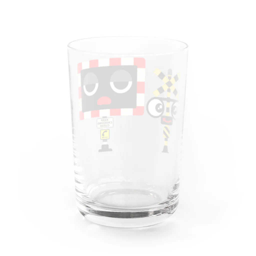 ふみきりカンちゃんのふみきりカンちゃん Water Glass :back