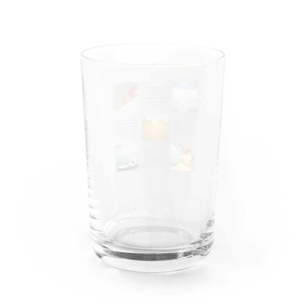 この星スーベニアショップ（すずり店）の【英】夏のよろこび Water Glass :back