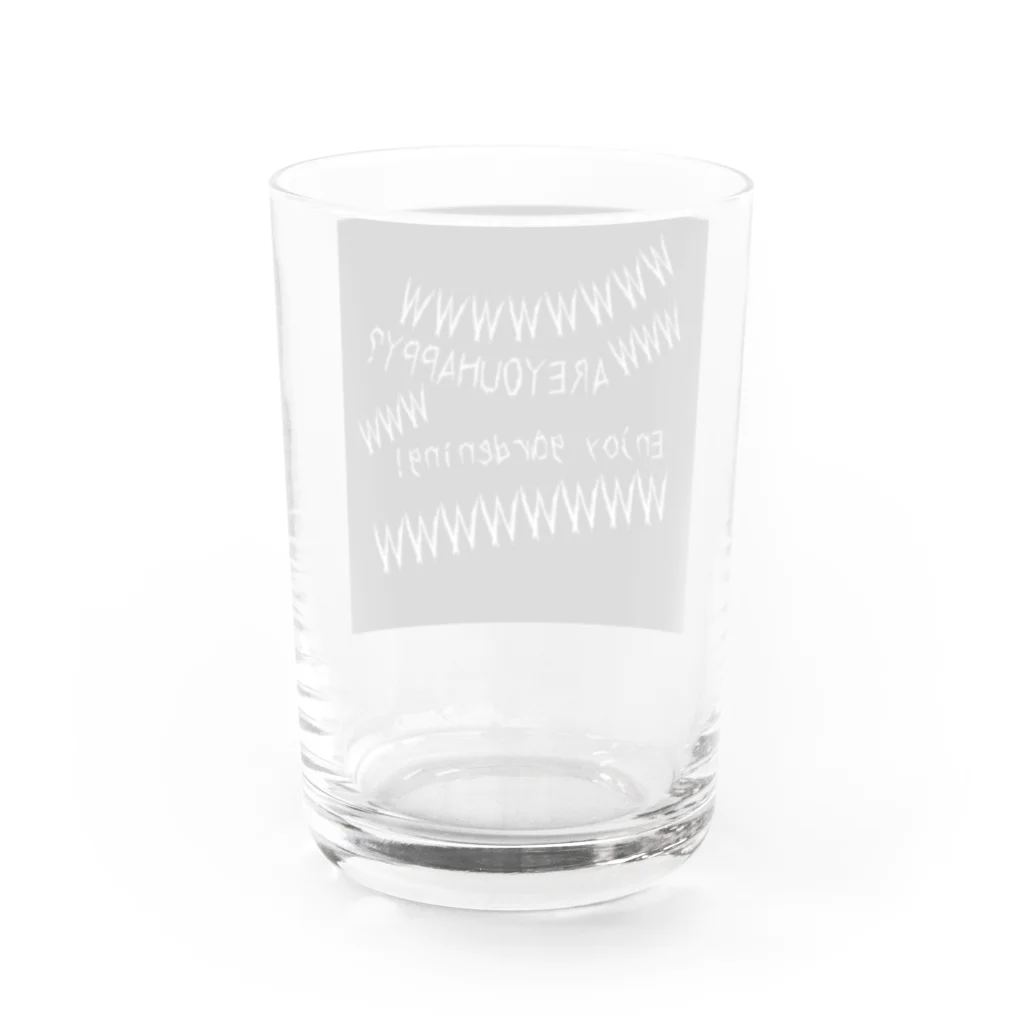 パキポキさんのEnjoy gardening! Water Glass :back