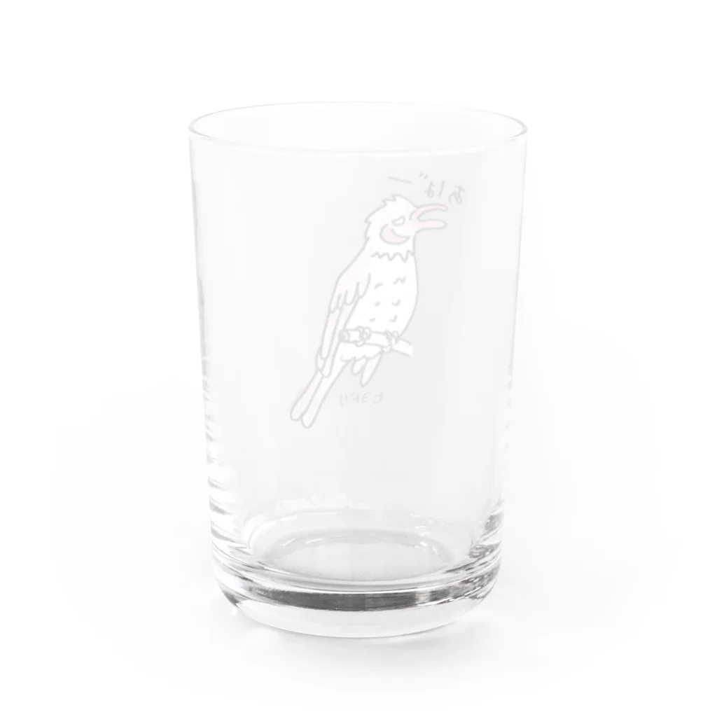 ロケットユカリショップのヒヨドリ Water Glass :back