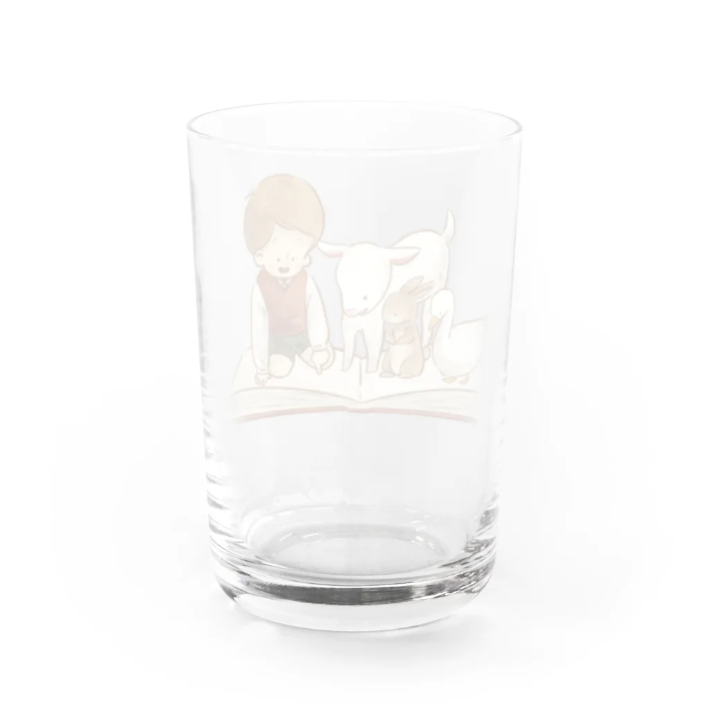 たかはらゆかイラストレーションの子ども時代の優しい時間 Water Glass :back