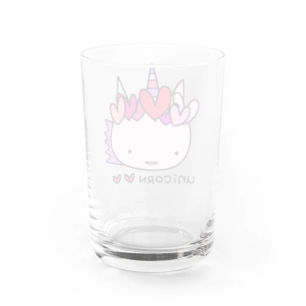 handmade asyouareのお嫁ユニコーン Water Glass :back