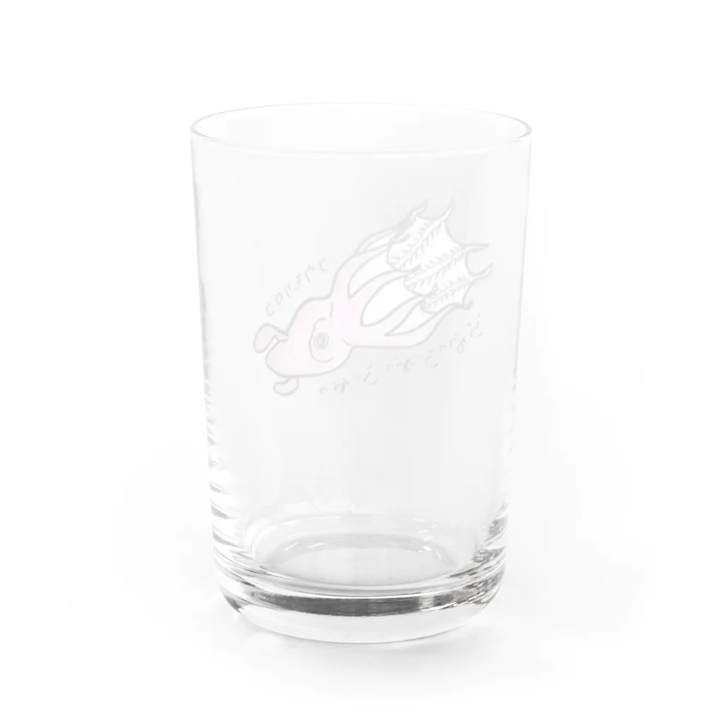 ロケットユカリショップのコウモリダコ Water Glass :back