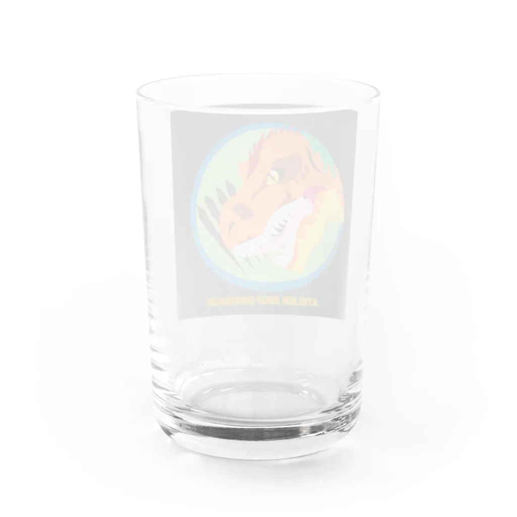 恐竜壁面専門RIKUのRIKUのティラノサウルスパーカー Water Glass :back