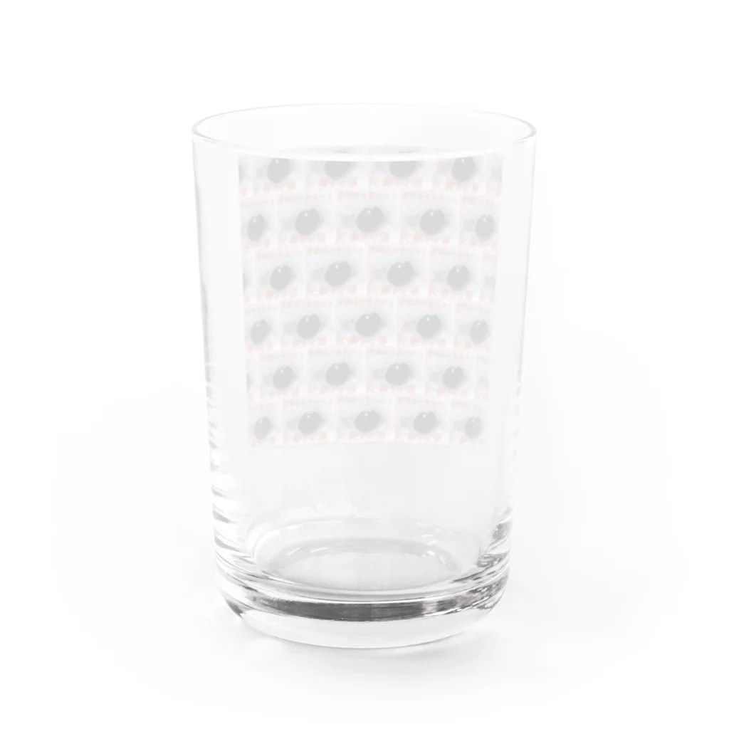 むぎ茶を崇める会の美味しいお顔の目目連 Water Glass :back