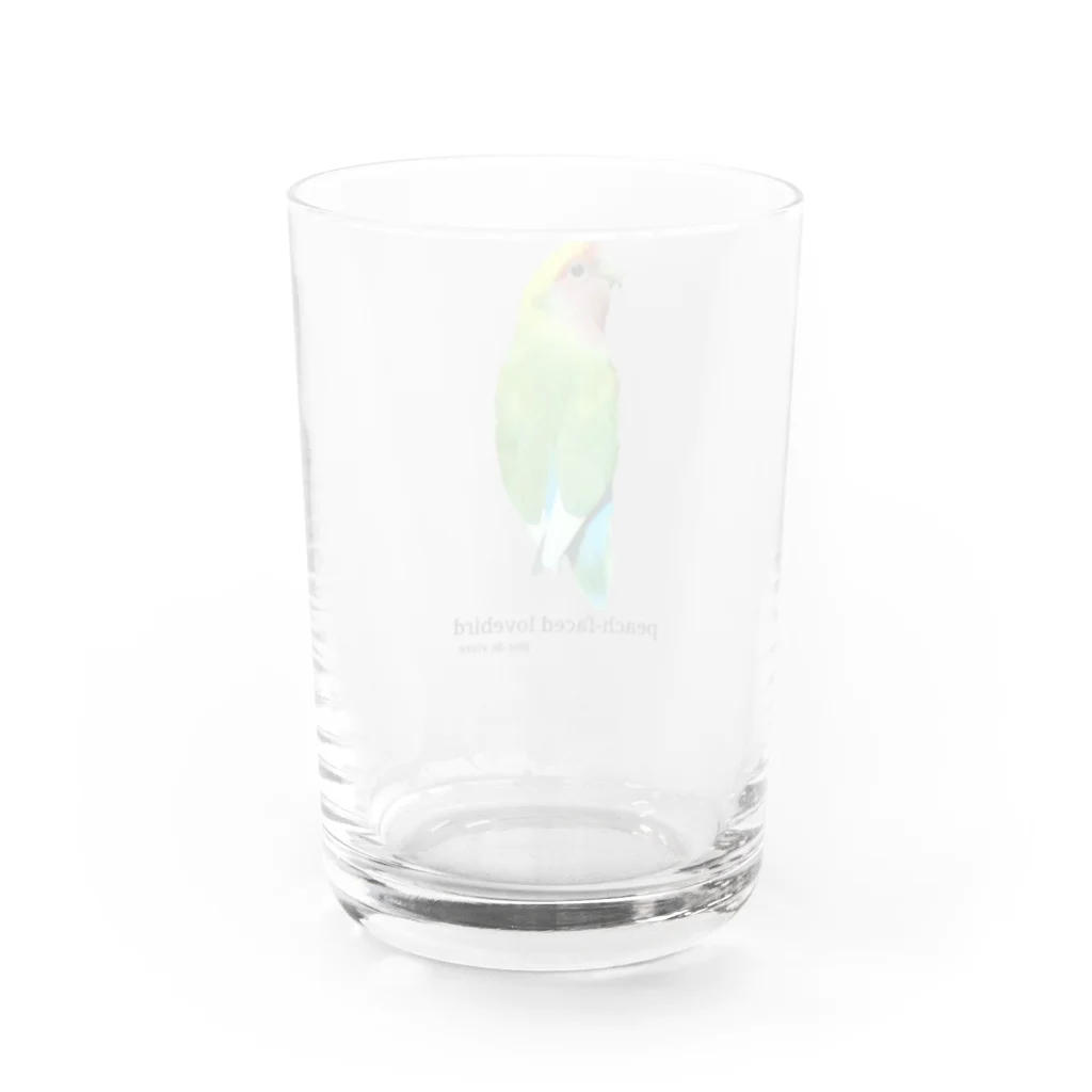 j8ie de vivre♪のコザクラインコ　タイガーチェリー Water Glass :back