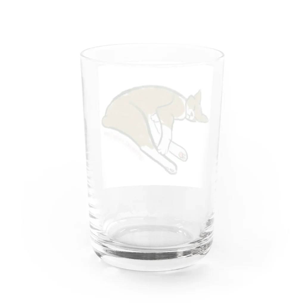 greencat_collectionのお昼寝ねこ Water Glass :back