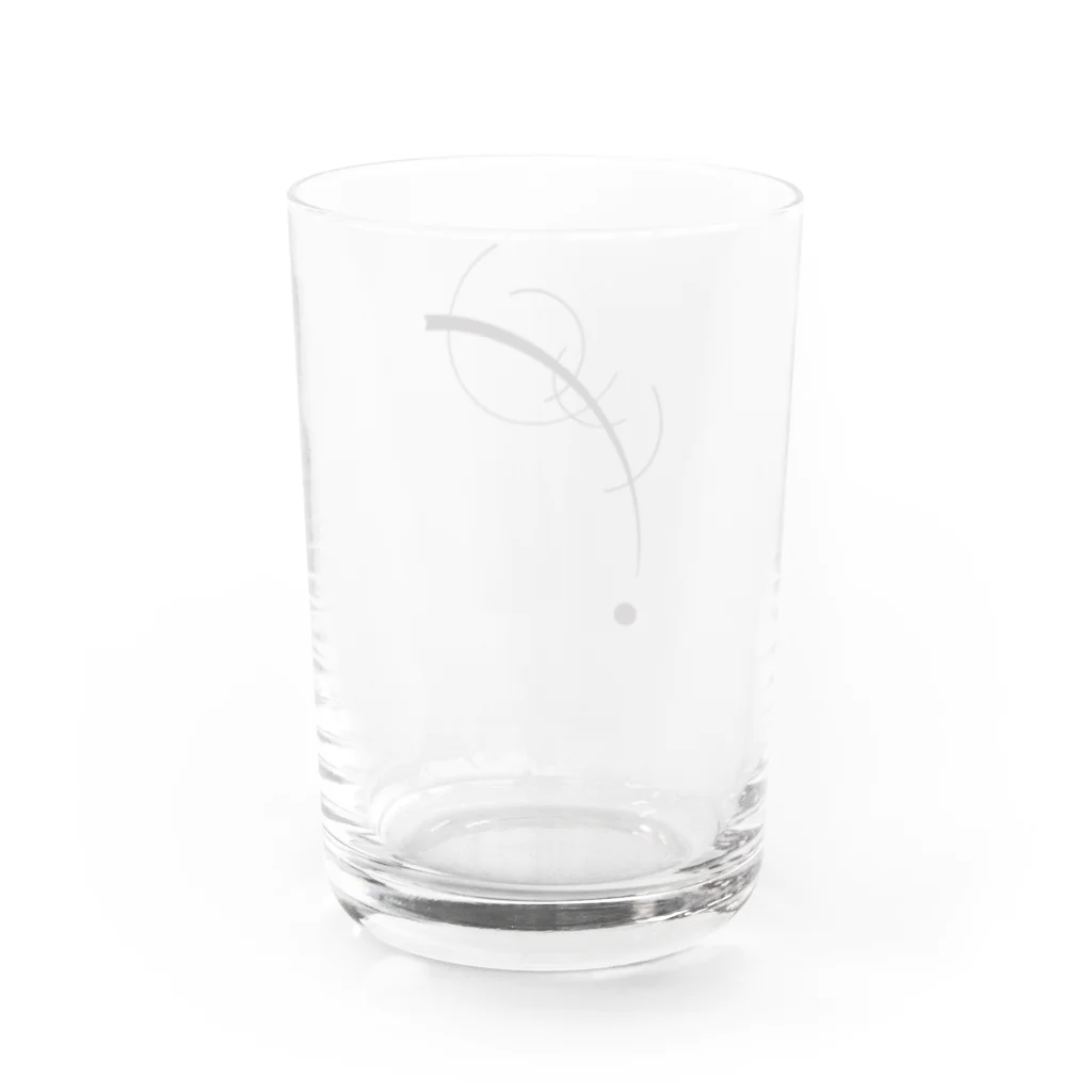 Hungry Freaksのカンディンスキー "Free Curve to the Point: Accompanying Sound of Geometric Curves" Water Glass :back