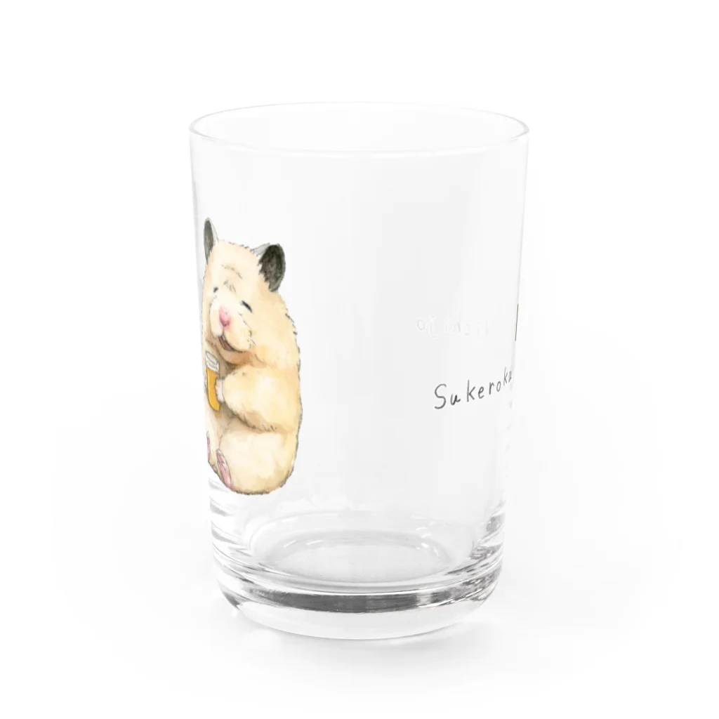 GOTTE🐹STOREの助六の日常（ビール） Water Glass :back