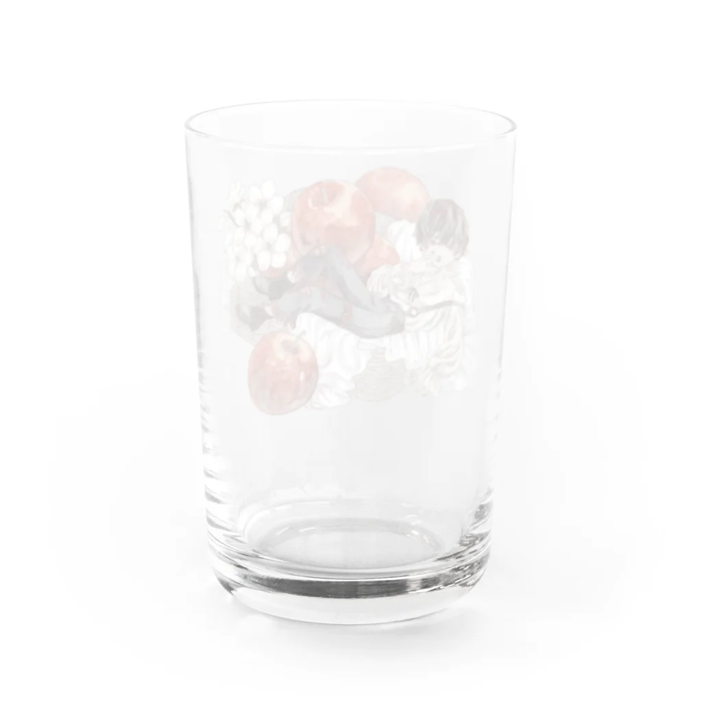 おやつやふがしのりんごバスケット Water Glass :back