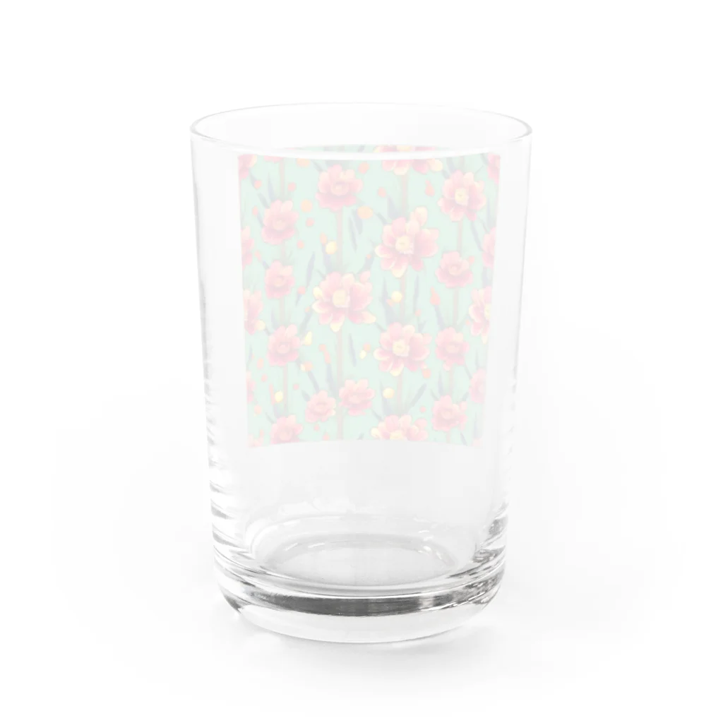 dolphineの思わずウットリ！花のシームレスパターン Water Glass :back