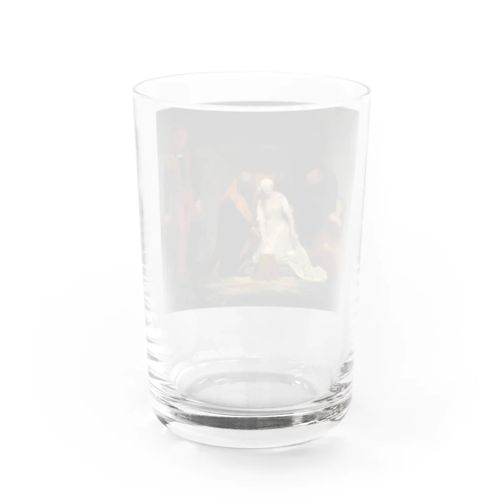 世界美術商店のレディ・ジェーン・グレイの処刑 / The Execution of Lady Jane Grey Water Glass :back