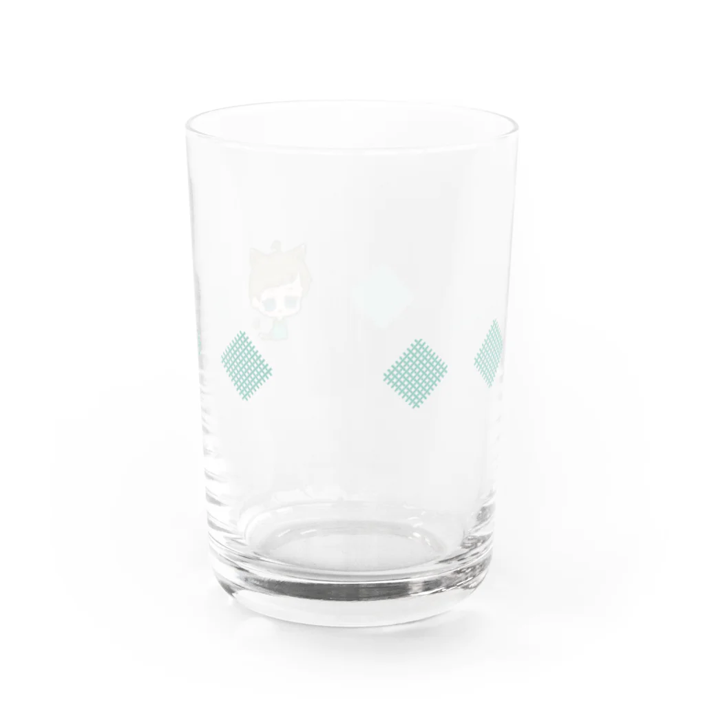 Uni mode　の月と太陽　ぺあぐらす（ぼーい） Water Glass :back