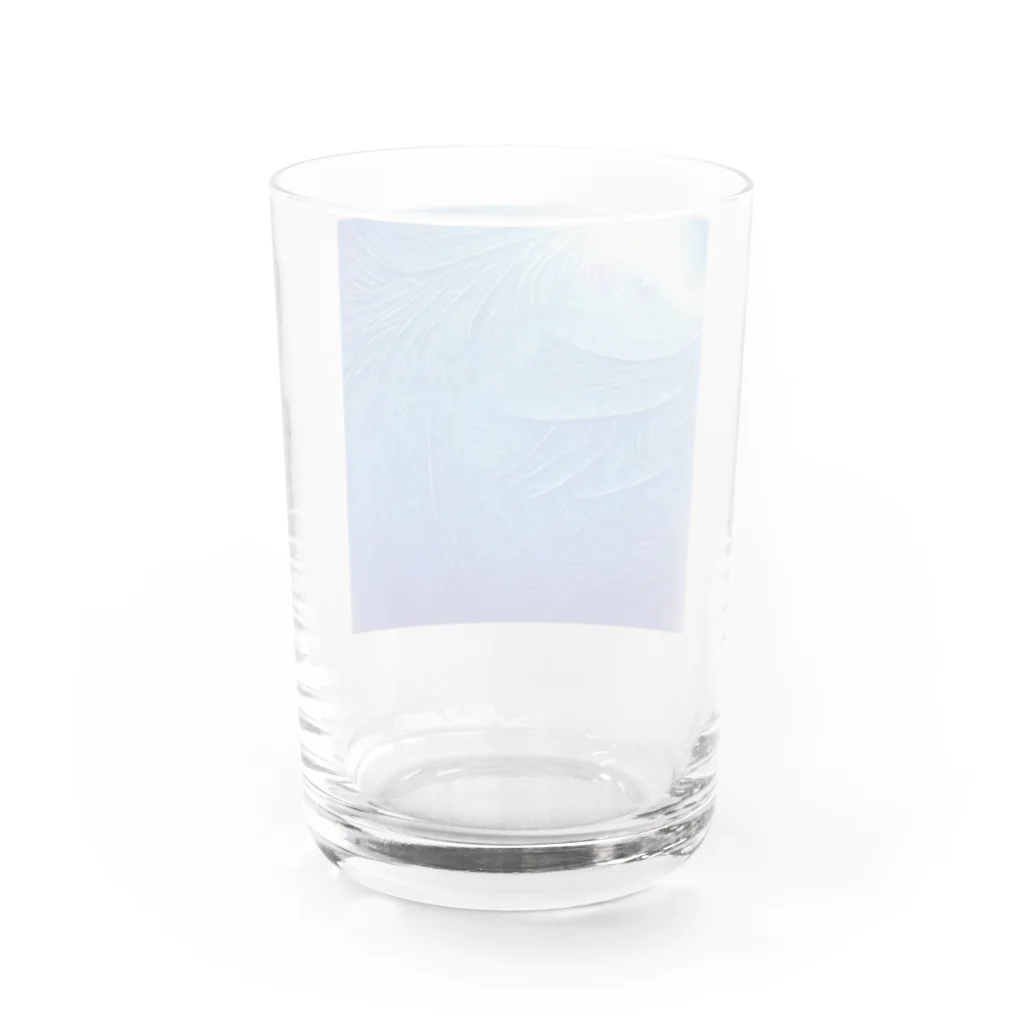 氷紋美術館の天恵〜JapanBlue〜始まりの青 Water Glass :back