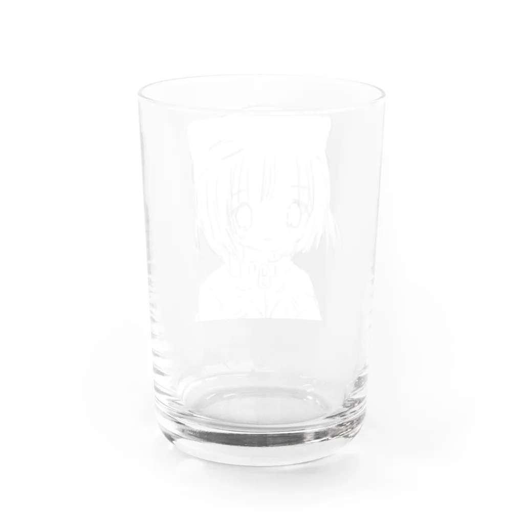 あくむ病院のふわねこ・しんどろ～む Water Glass :back