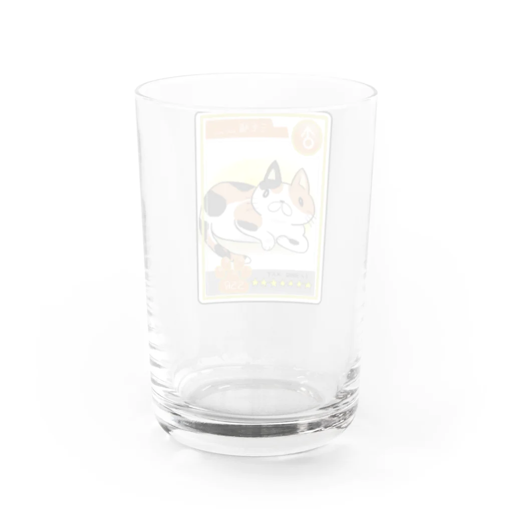 NEKO & Apple syrupの【激レア】三毛猫オス Water Glass :back