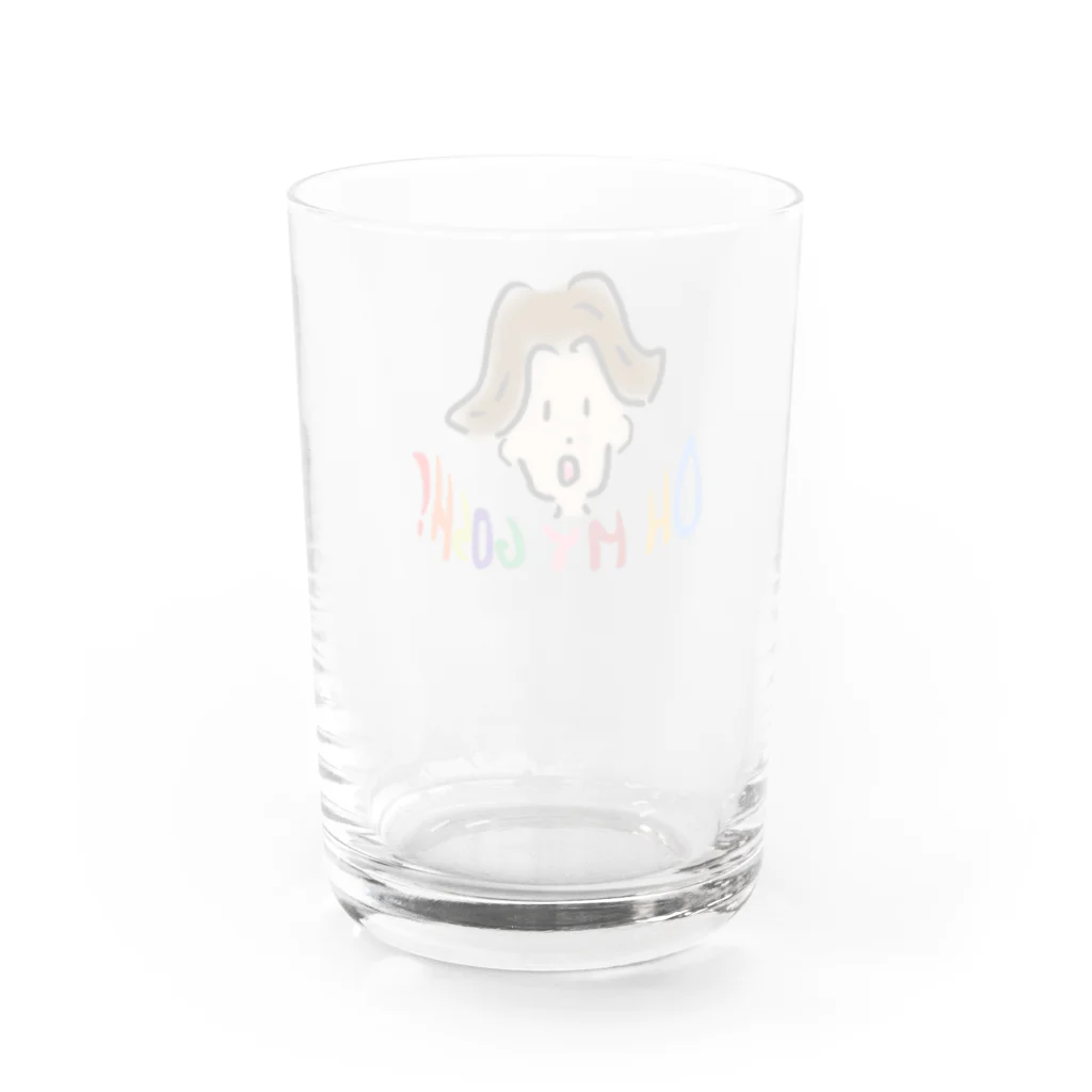 ろば〜とのOH MY GOSH なショートヘアの女の子 Water Glass :back