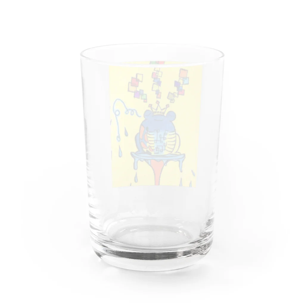 suuのカラフルカエル Water Glass :back