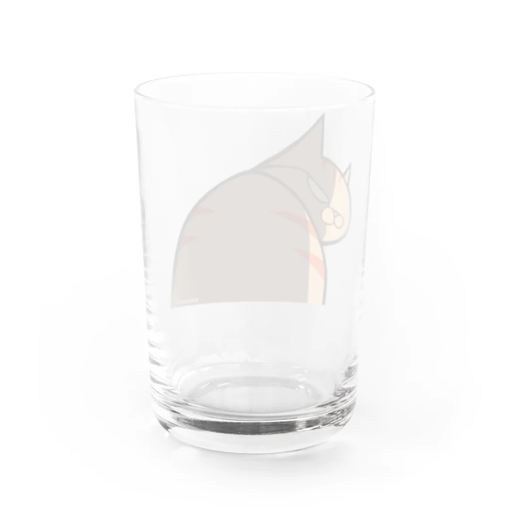 まつり猫ショップのチャトラ様 Water Glass :back