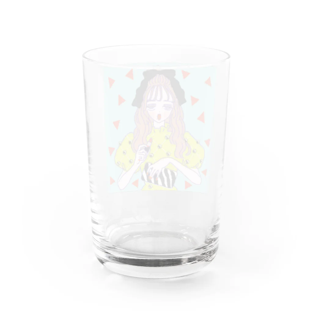 sakuma asanaの黄道十二星座女子図♌️獅子座 Water Glass :back