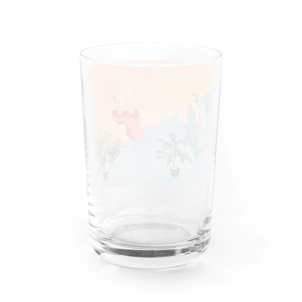 shiwon art worksの起きたね Water Glass :back