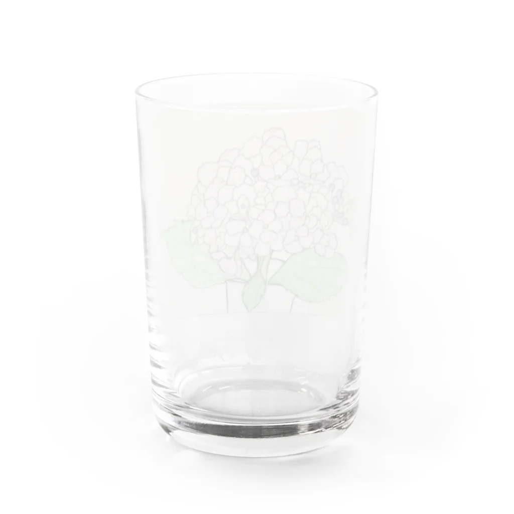 saintのあじさいのグラス Water Glass :back