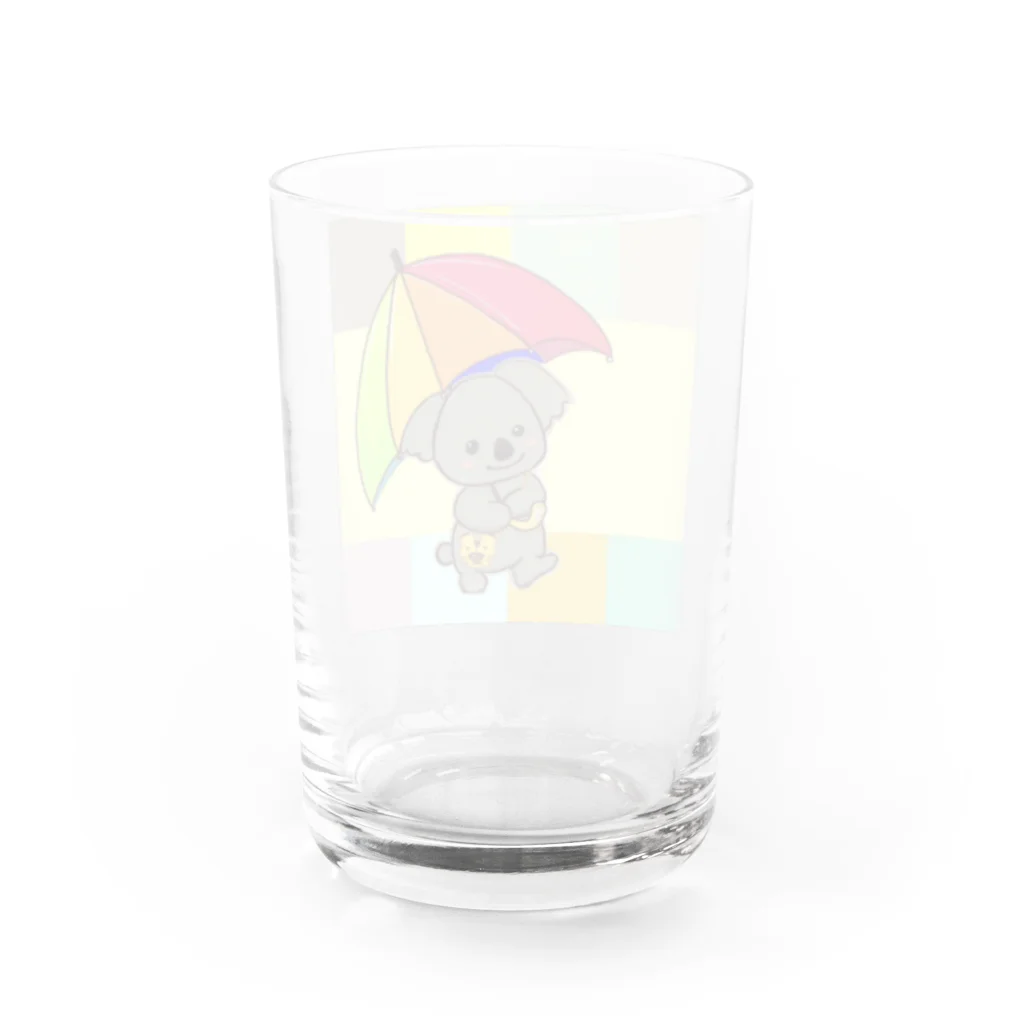 心の描き人 ふくちゃんのふくふくショップ♪のコアラ Water Glass :back