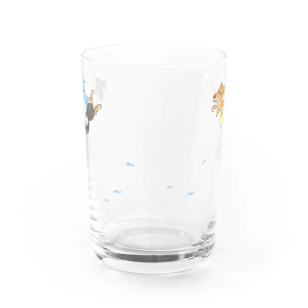 Mayeのぷかぷかダックスグラス Water Glass :back