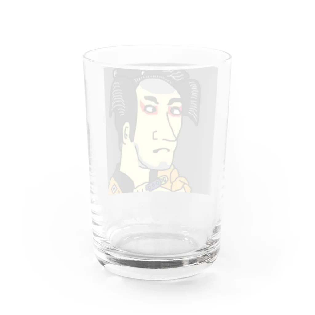 じゃぱにぃずぴぃぽぅの市川男女蔵の奴一平 Water Glass :back